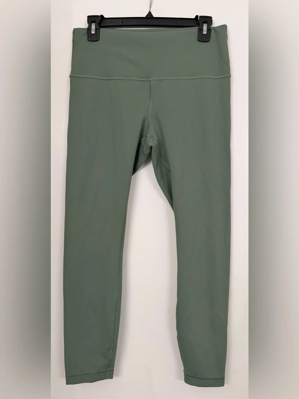 Lululemon Wunder Under Train High Rise Ribbed Tight Green Size 10